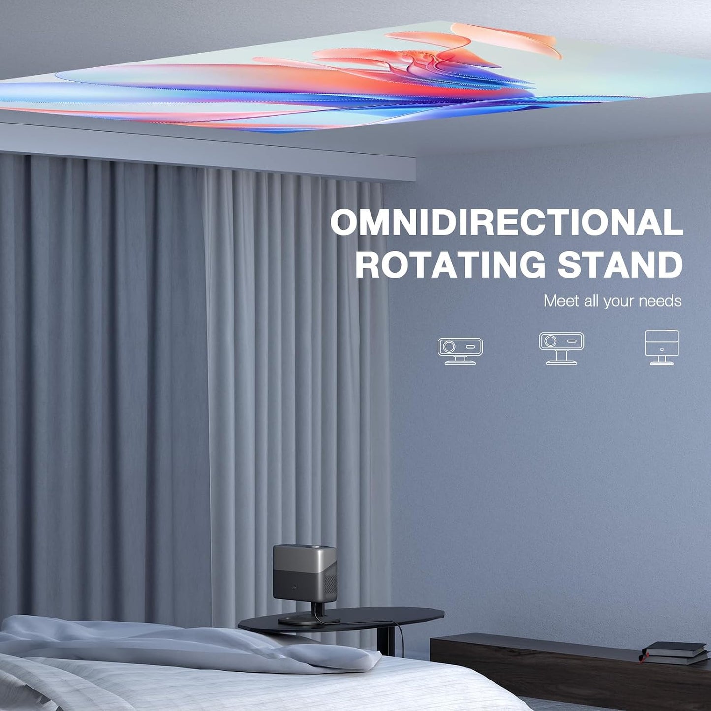 [Ahora con Netflix] Proyector 4K con WiFi y Bluetooth, proyector in...