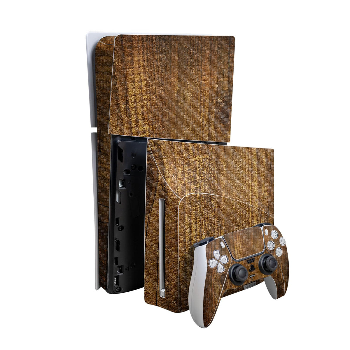 MightySkins - Skin de fibra de carbono compatible con PlayStation 5...
