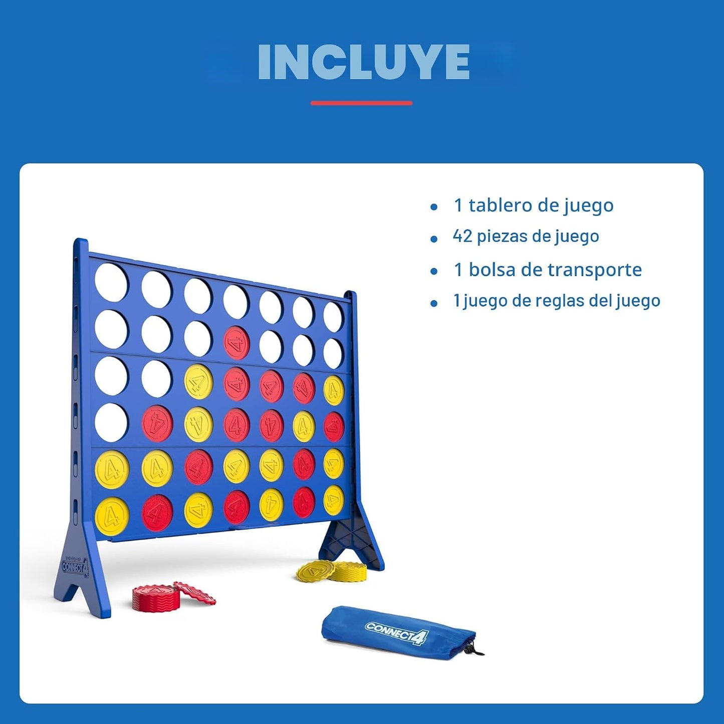 EastPoint Juego Connect 4 de gran tamaño \u2013 Edición de gran tam...