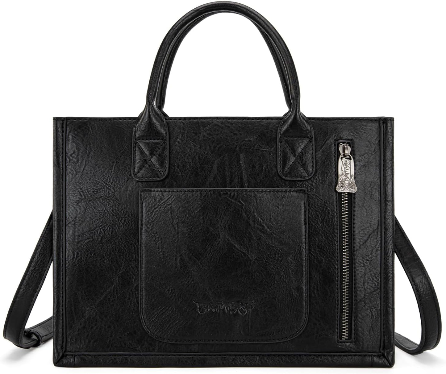 Trinity Ranch Bolsas tote para mujer con diseño floral repujado y f...