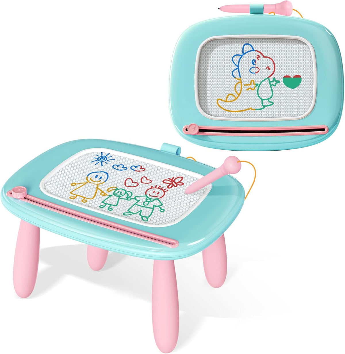 Kikidex - Juguetes para niños de 1 a 3 años, tablero magnético de d...