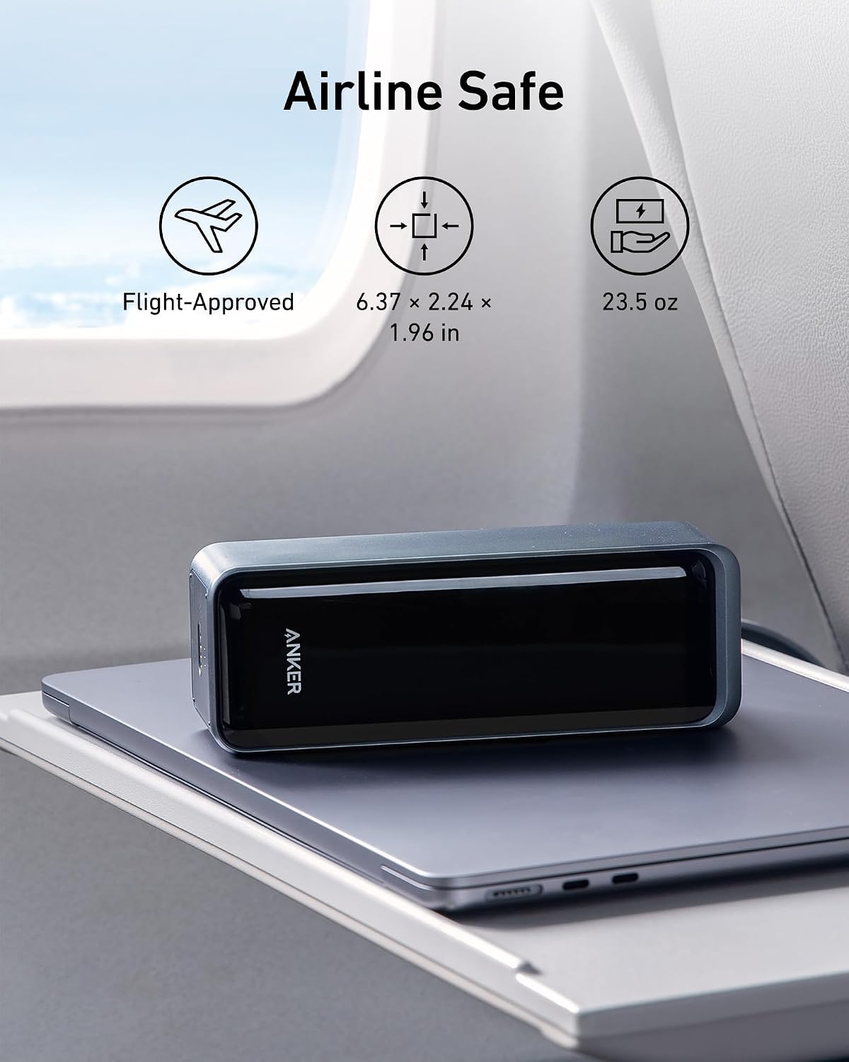 Anker Prime Power Bank, cargador portátil de 27,650 mAh de 3 puerto...