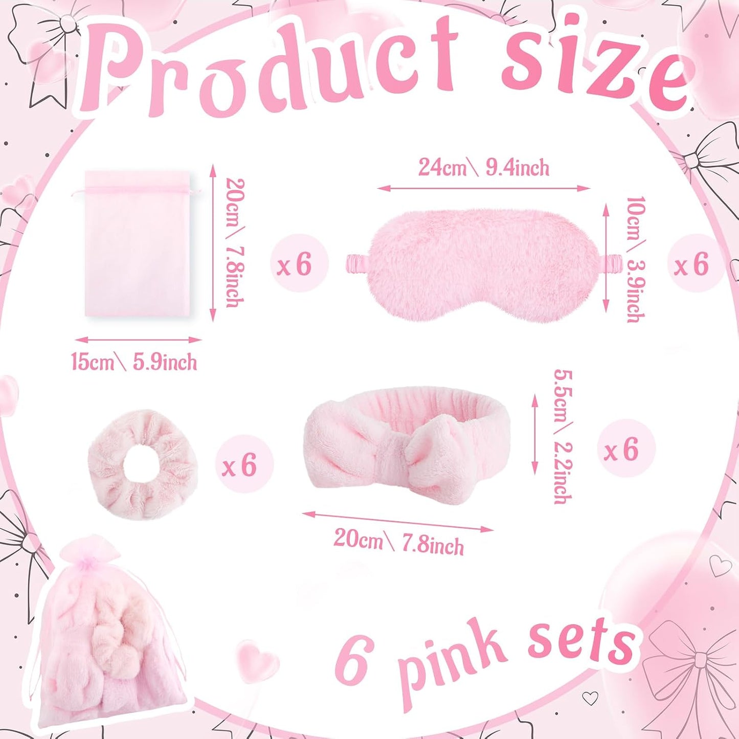 Fanfanwin 36 piezas de suministros para fiesta de pijama para niñas...