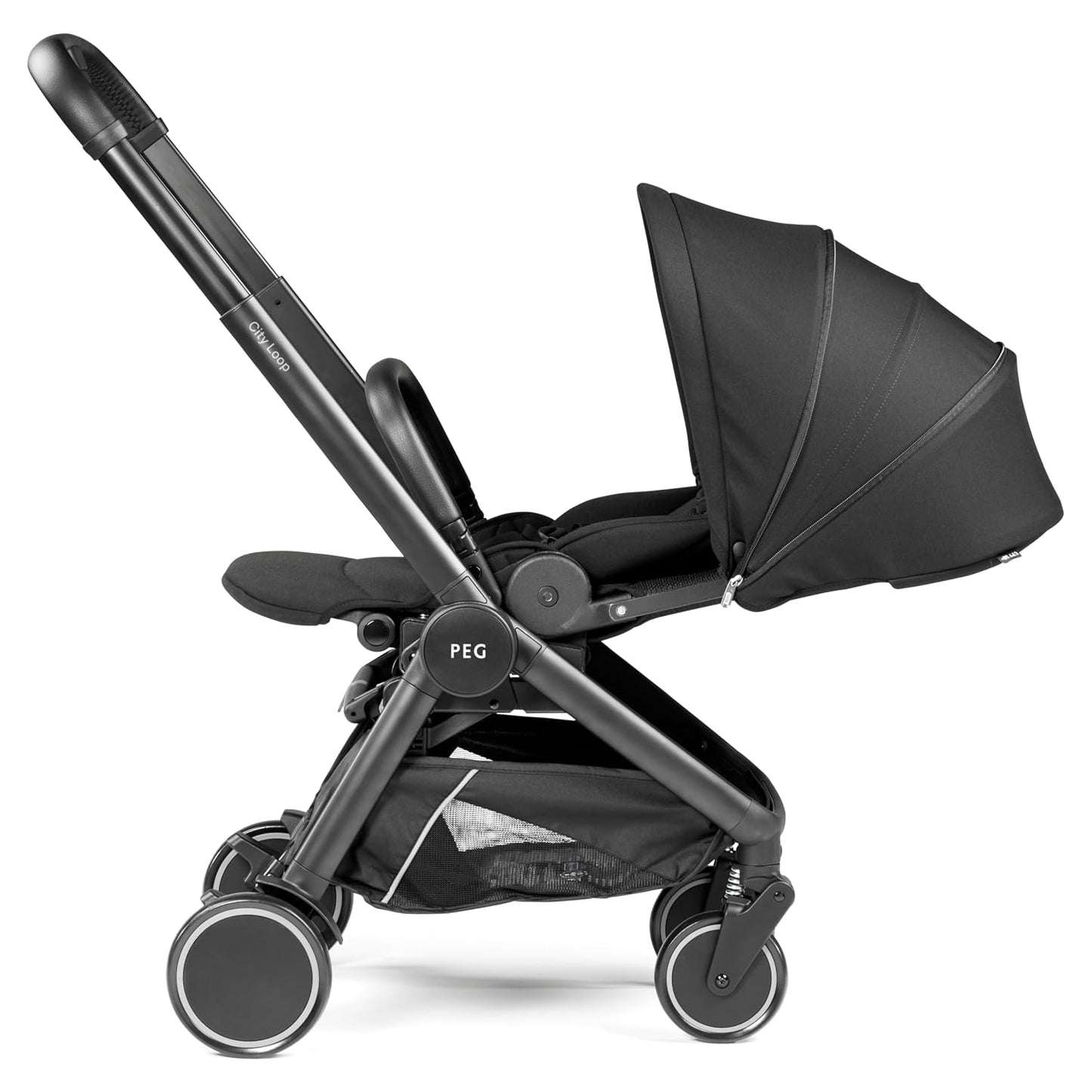 Combo de asiento y marco PEG City Loop - True Black | Sistema de vi...