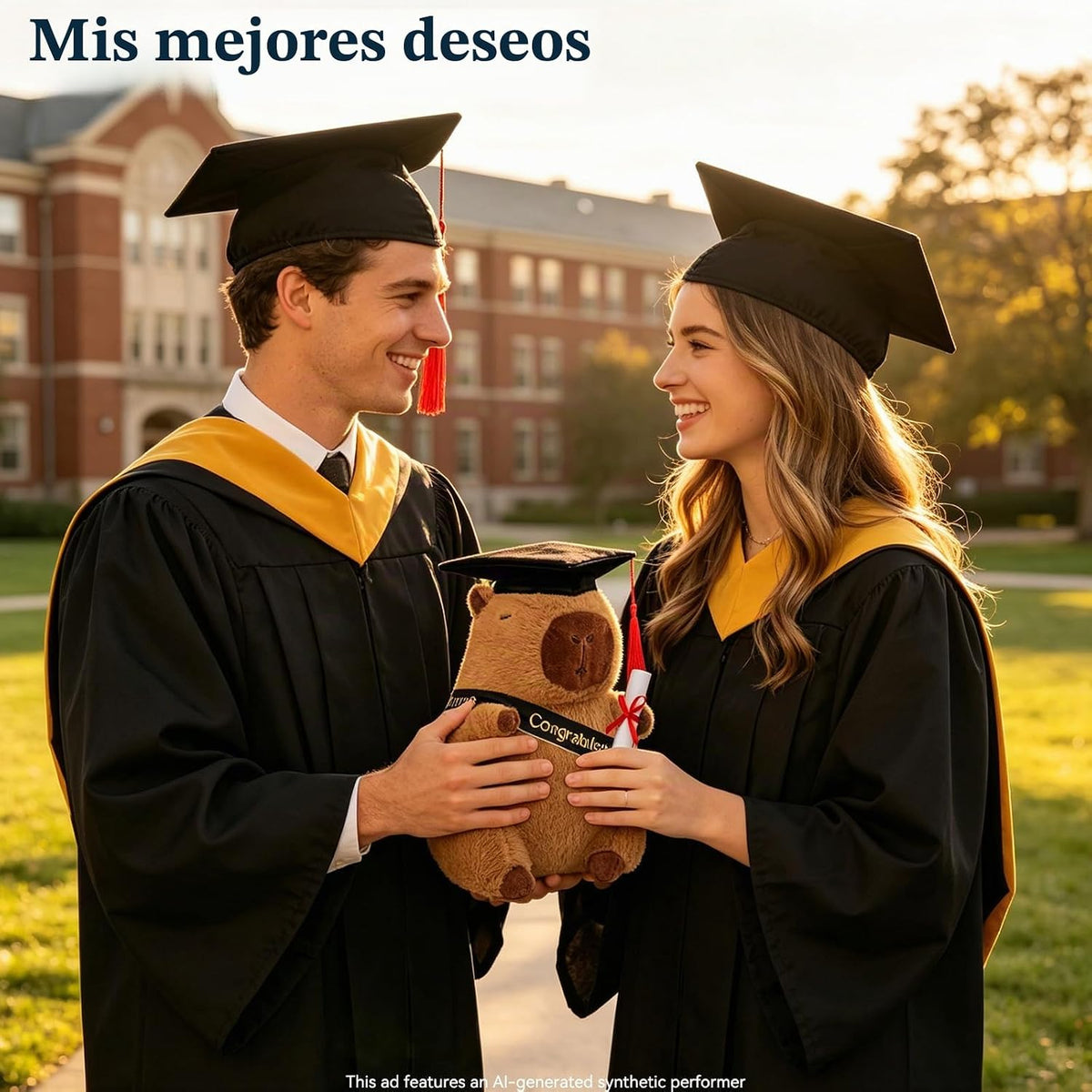 Regalos de graduación 2026, peluche de graduación de Capybara con g...