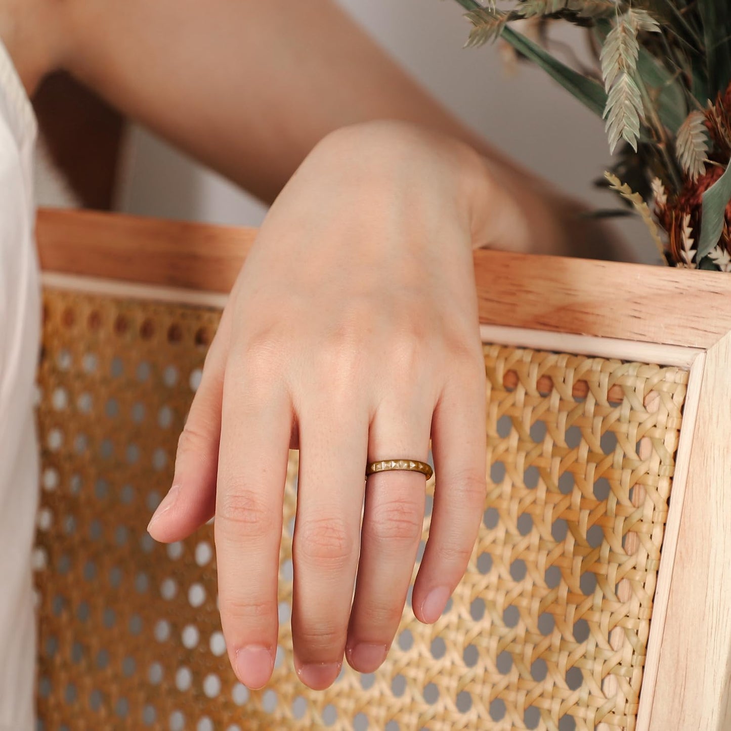 Egnaro - Anillos de boda de silicona para mujer: 2.5 mm de ancho -...