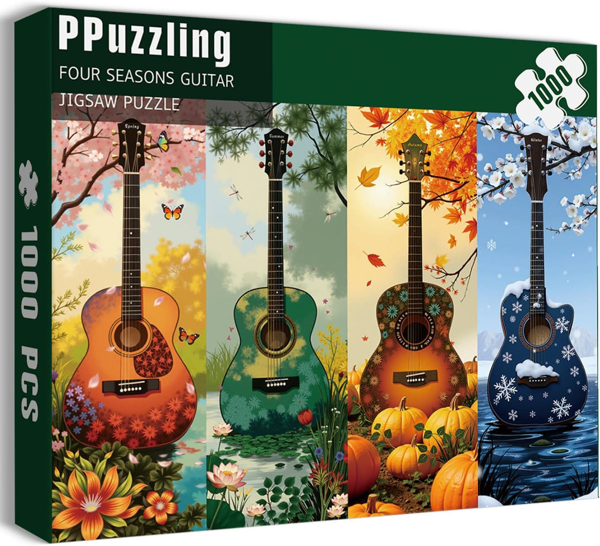 Seasons of Guitar - Rompecabezas de 1000 piezas para adultos, rompe...