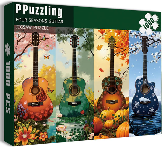 Seasons of Guitar - Rompecabezas de 1000 piezas para adultos, rompe...