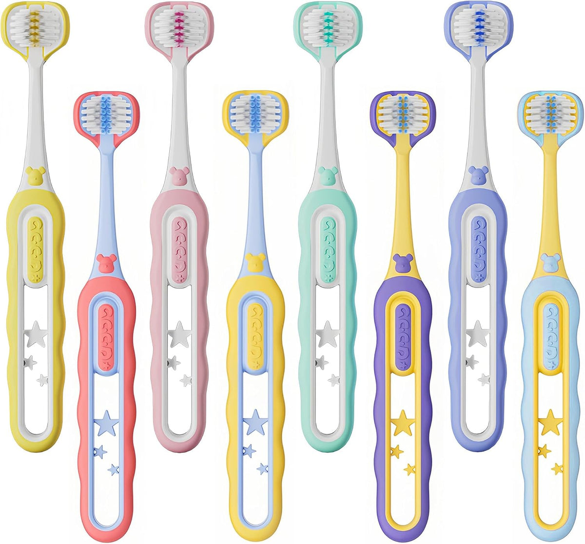 EASICUTI Cepillos de Dientes Suaves para Niños Pequeños, Cepillo de...
