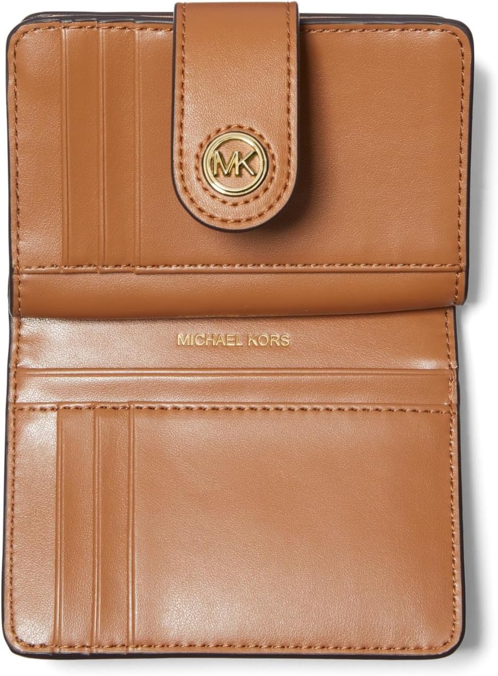 Michael Kors Mk Charm Small Tab Cartera compacta con bolsillo para...