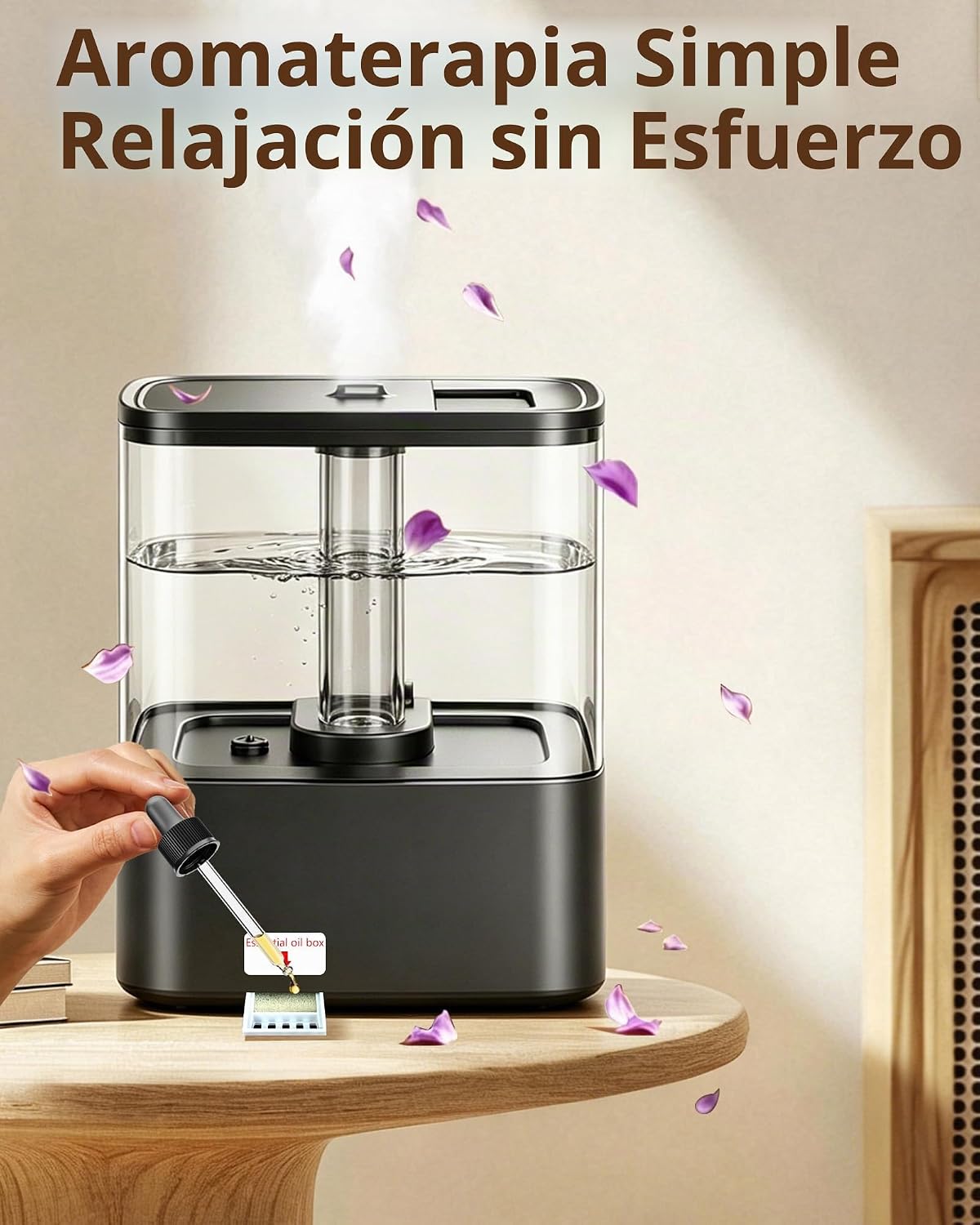 KZF Humidificadores para dormitorio, humidificador de niebla fría d...