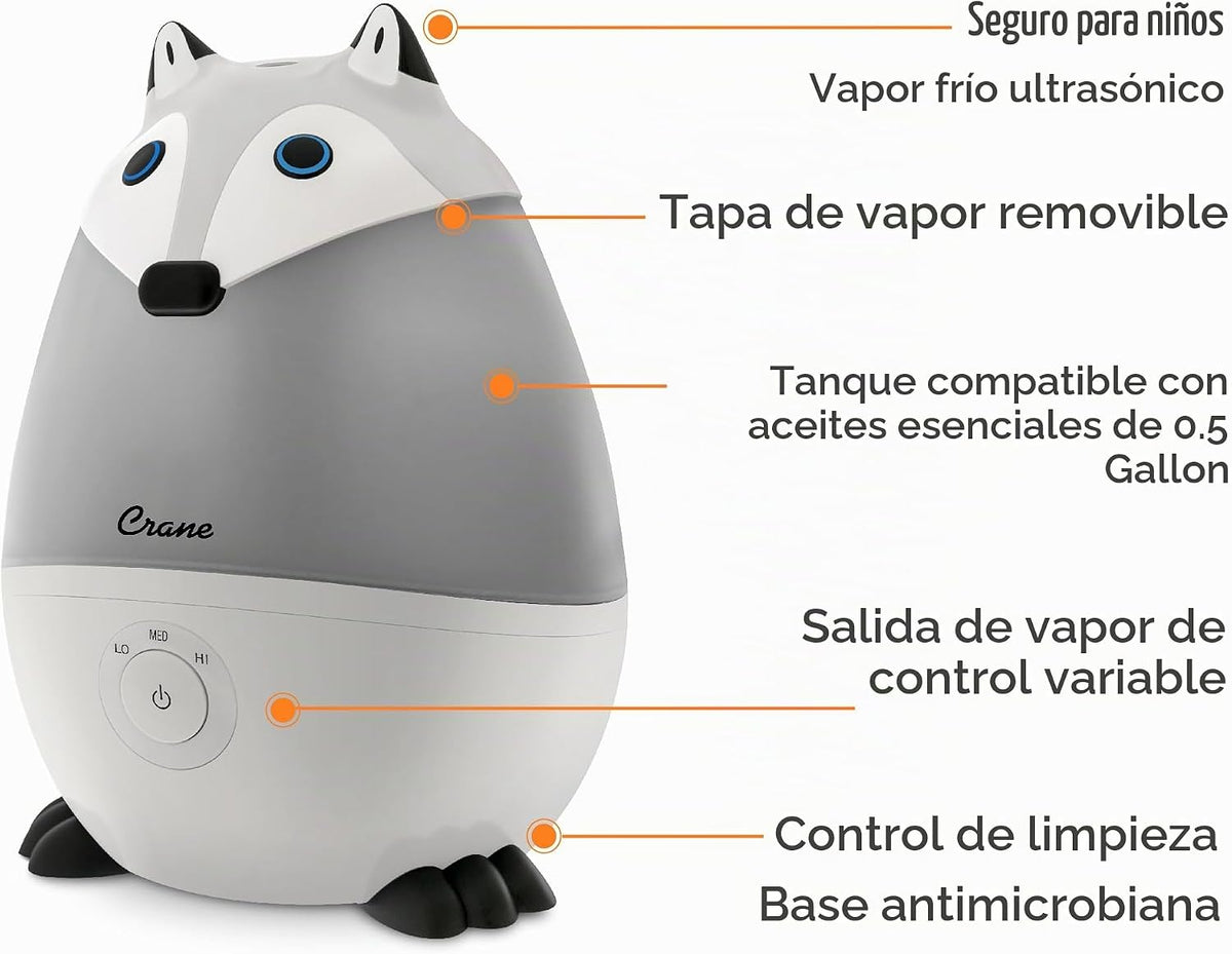 Crane Humidificador ultrasónico de animales de niebla fría para dor...
