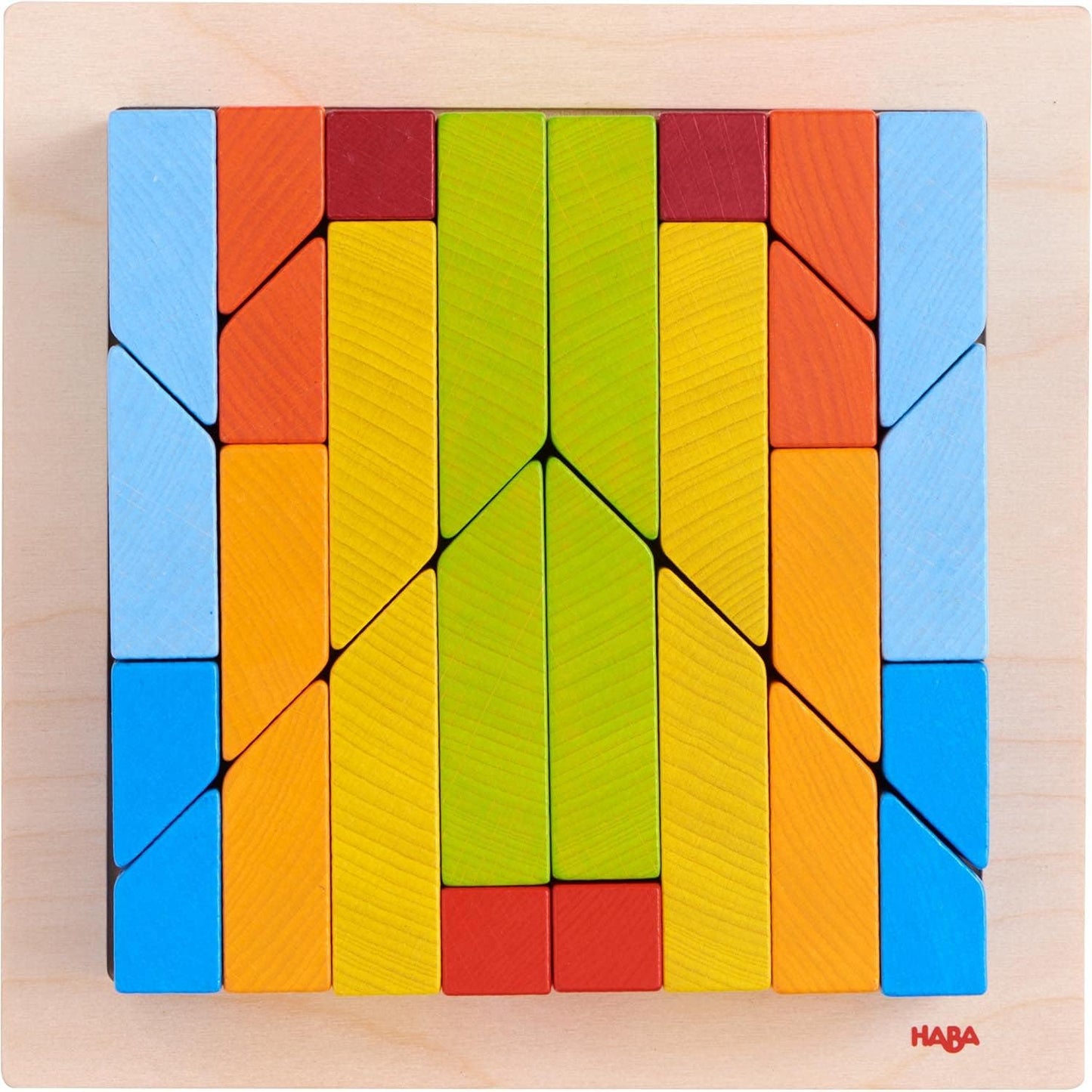 HABA Juego de arreglos 3D - Bloques de construcción de madera de pi...