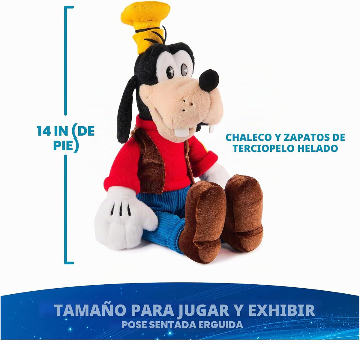 GUND Disney - Peluche oficial de Goofy de 14 pulgadas para mayores...