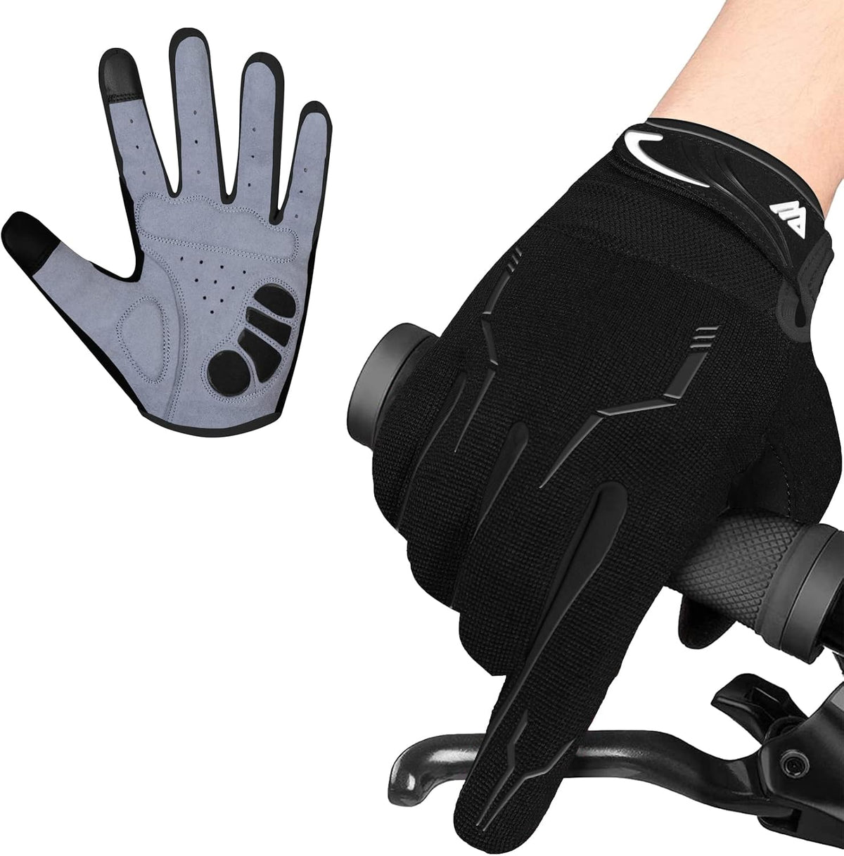 WESTWOOD FOX Guantes de ciclismo para hombres - Guantes de dedo com...