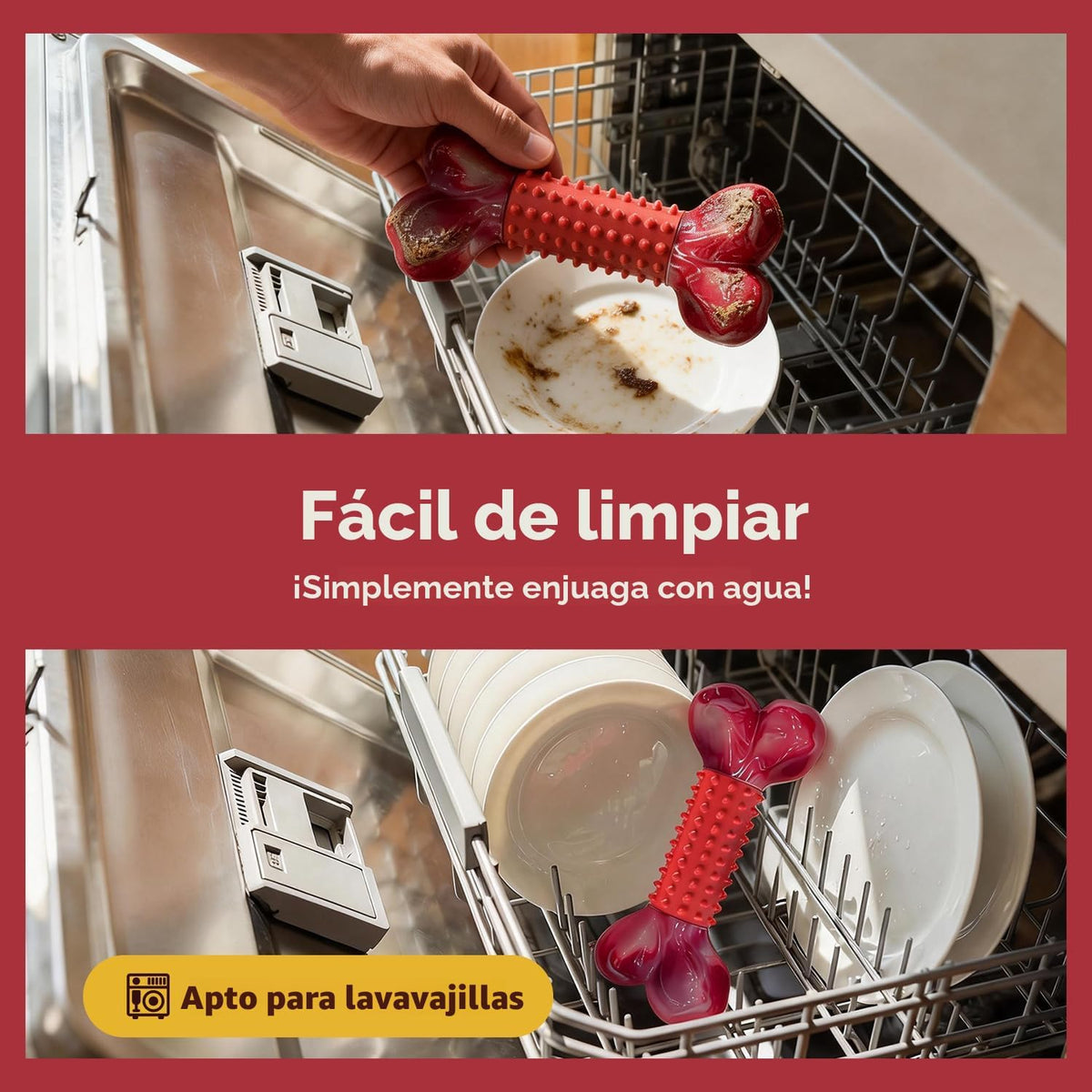 Apasiri Juguetes resistentes para perros masticadores agresivos Sab...