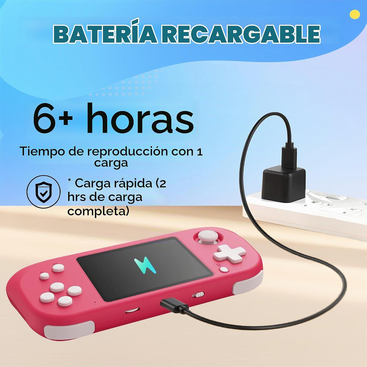 Beijue - Juego de mano para niños con pantalla IPS de 3.5''...