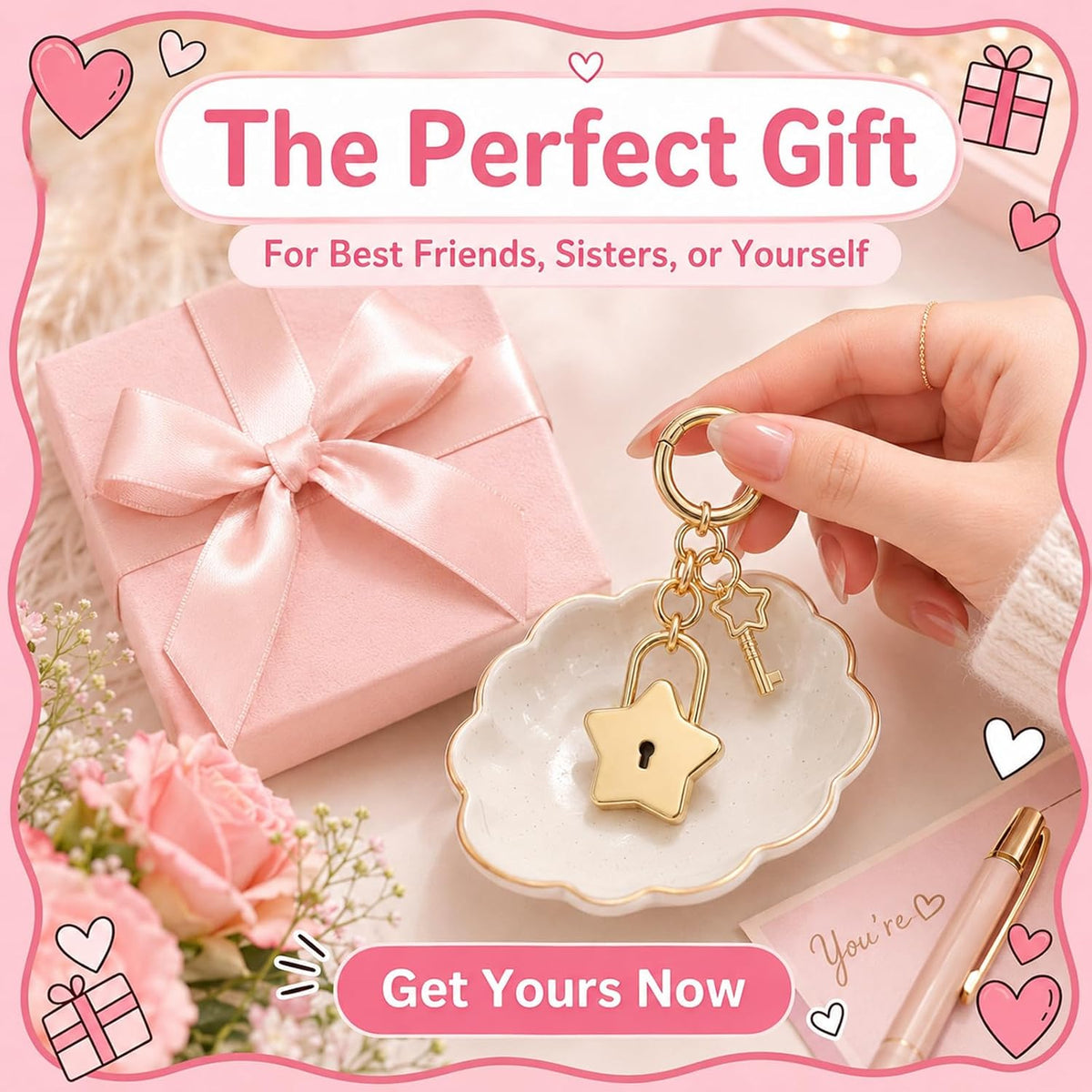 Tucnoeu Colgantes para bolso de candado de corazón - Accesorios de...