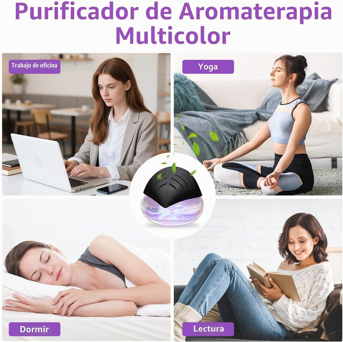 Purificadores de aire de agua para el hogar, difusor de aroma para...