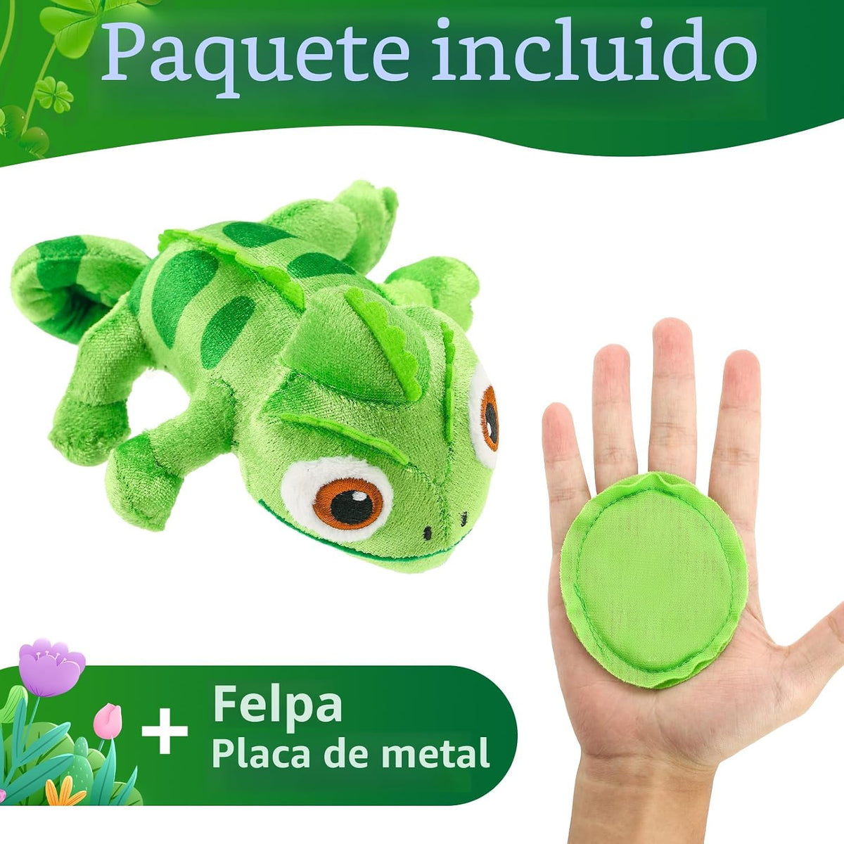 Muñecos de peluche de camaleón, para niñas y niños, de peluche de h...