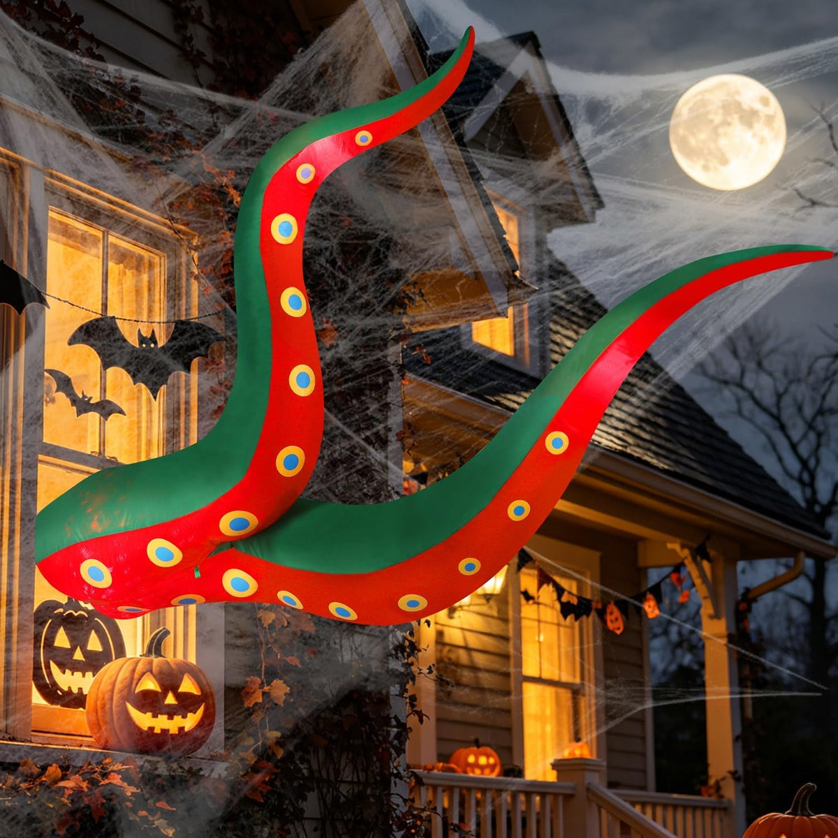 Tentáculo de pulpo inflables de Halloween de Juegoal, decoración de...