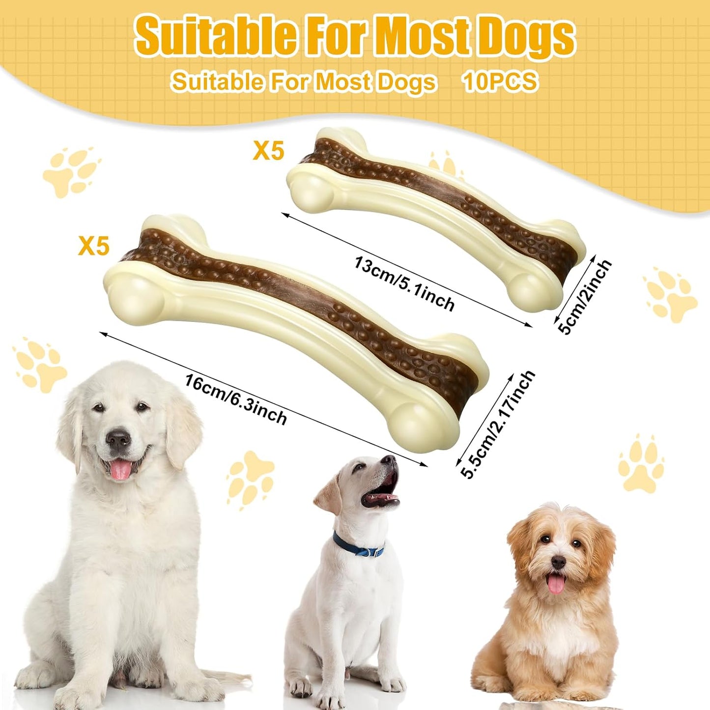 Sosation 10 piezas de juguetes masticables para perros masticadores...