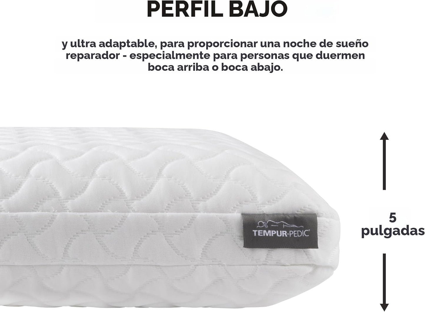 Tempur-Pedic TEMPUR-Cloud Almohada para dormir, estándar, color blanco