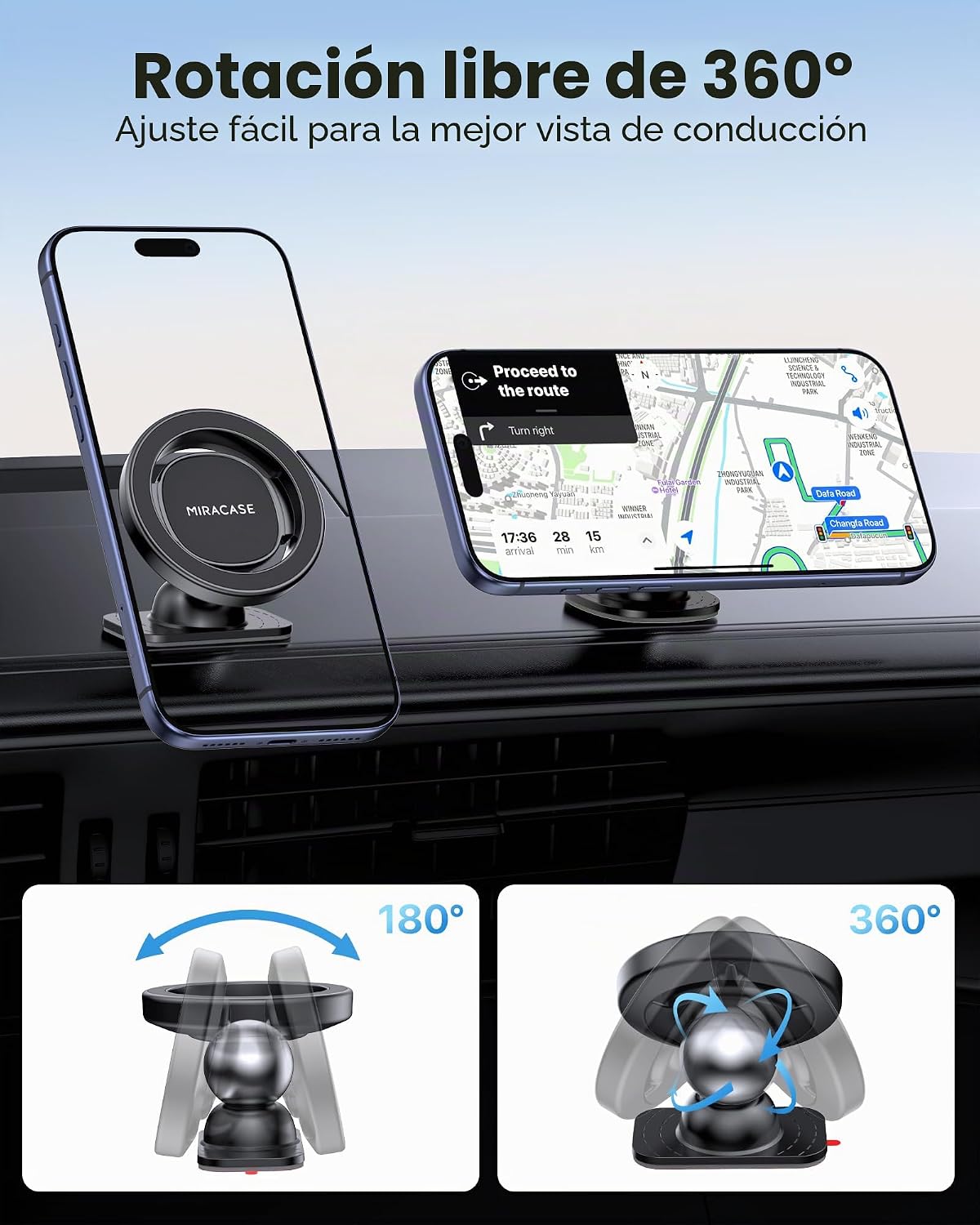Miracase Última actualización para soporte MagSafe para automóvil [...