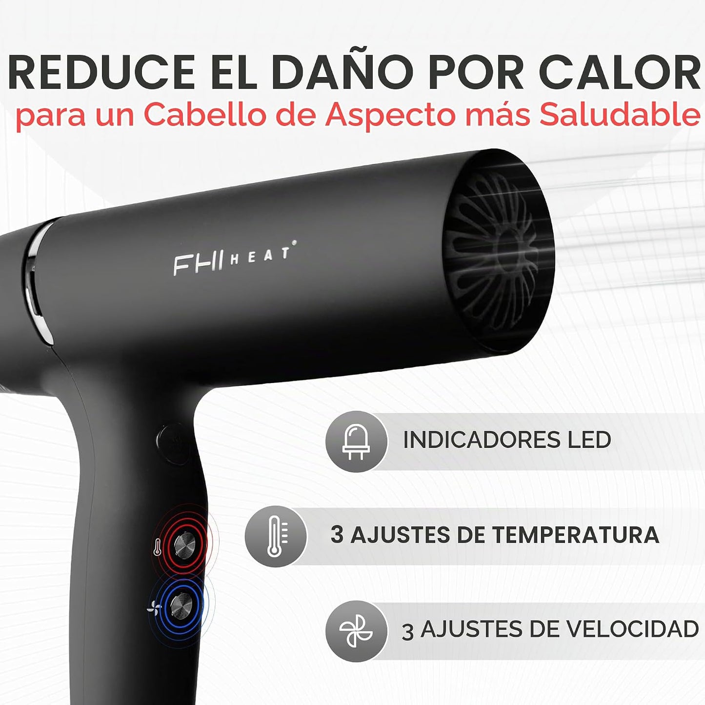 FHI Heat Innovator Pro Power Speed - Secador de pelo profesional co...