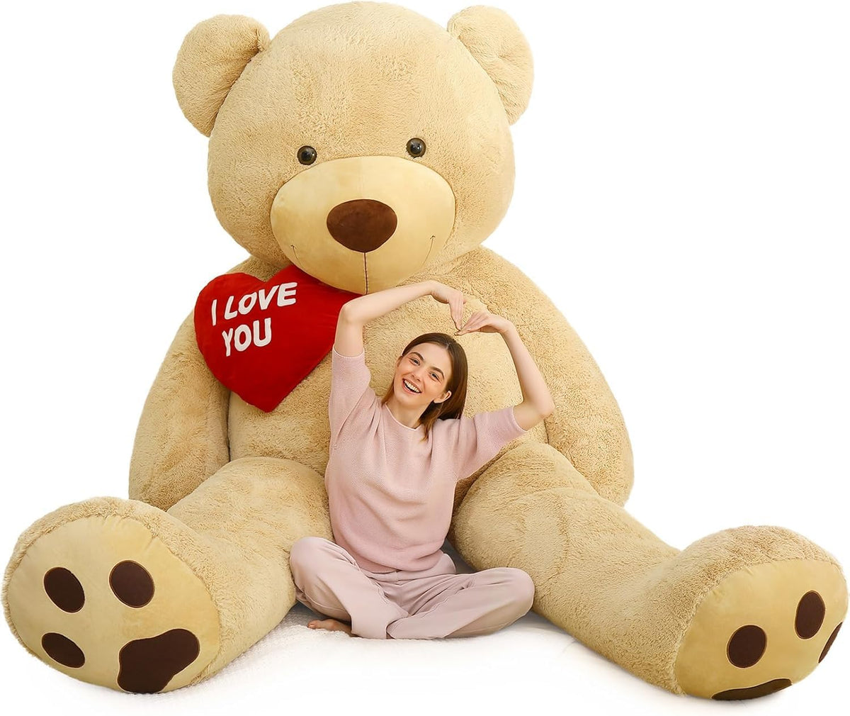 MaoGoLan Oso de peluche gigante de 10 pies de alto, con texto en in...