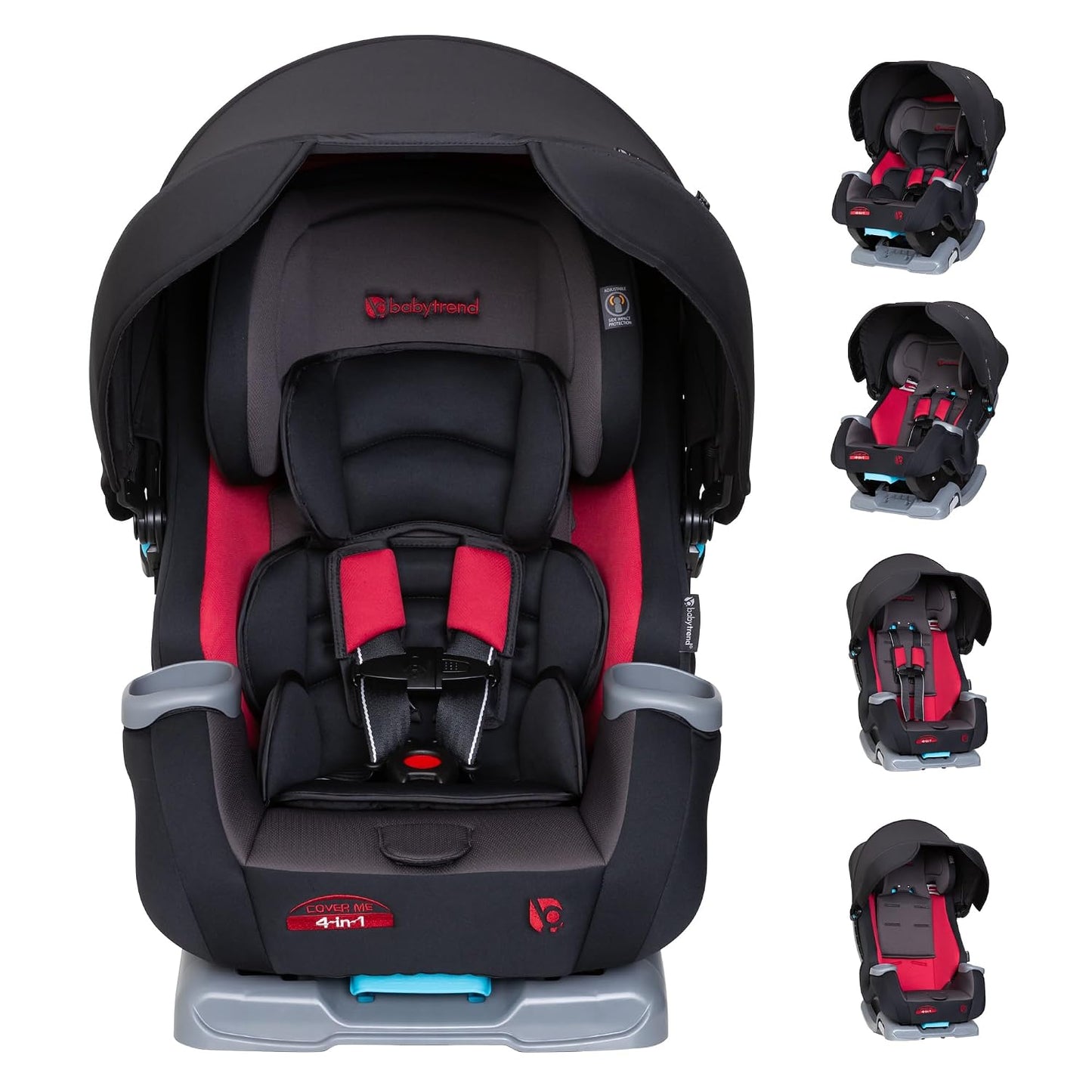 Baby Trend Cover Me™ Asiento de automóvil convertible 4 en 1, Scoot...