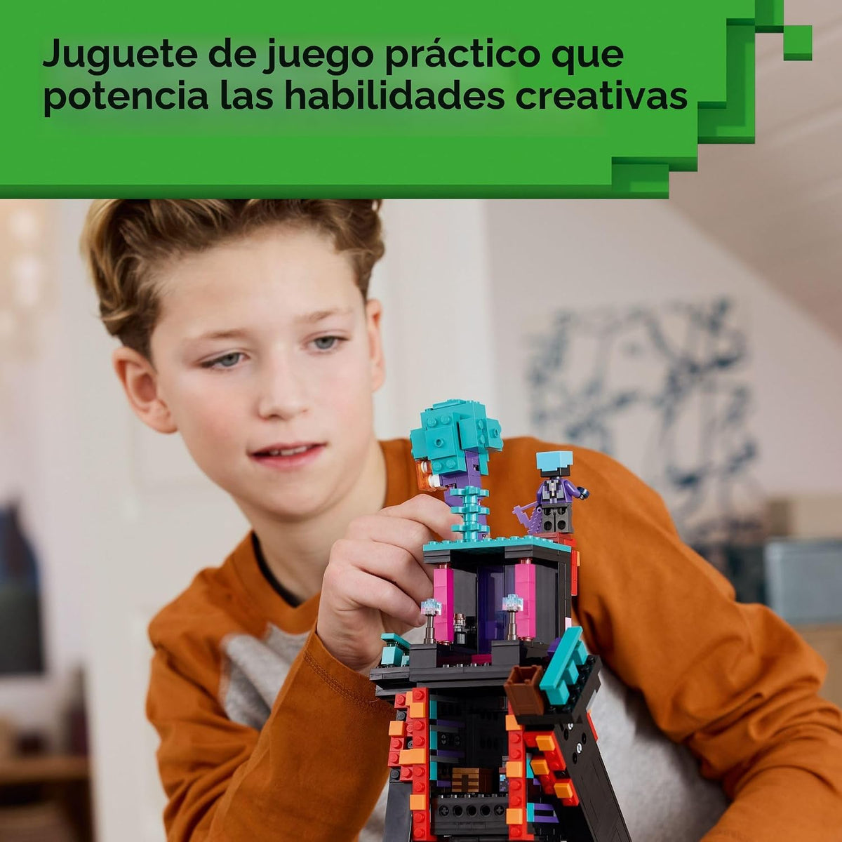 LEGO Minecraft The Enderman Tower - Juguete de construcción para ni...