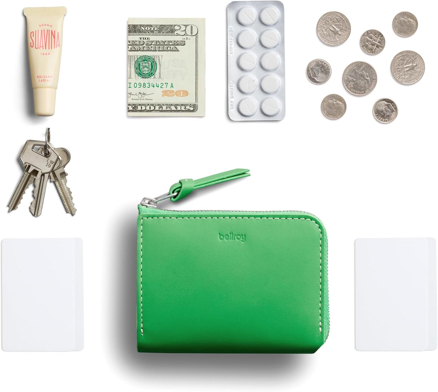 Bellroy L-Pocket (cartera minimalista con cremallera con almacenami...