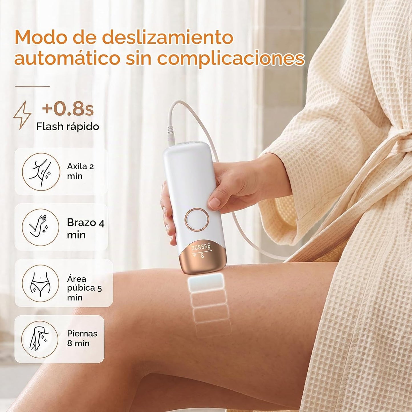 Ubroo Depilación láser para mujeres, 97.6% de reducción de vello en...