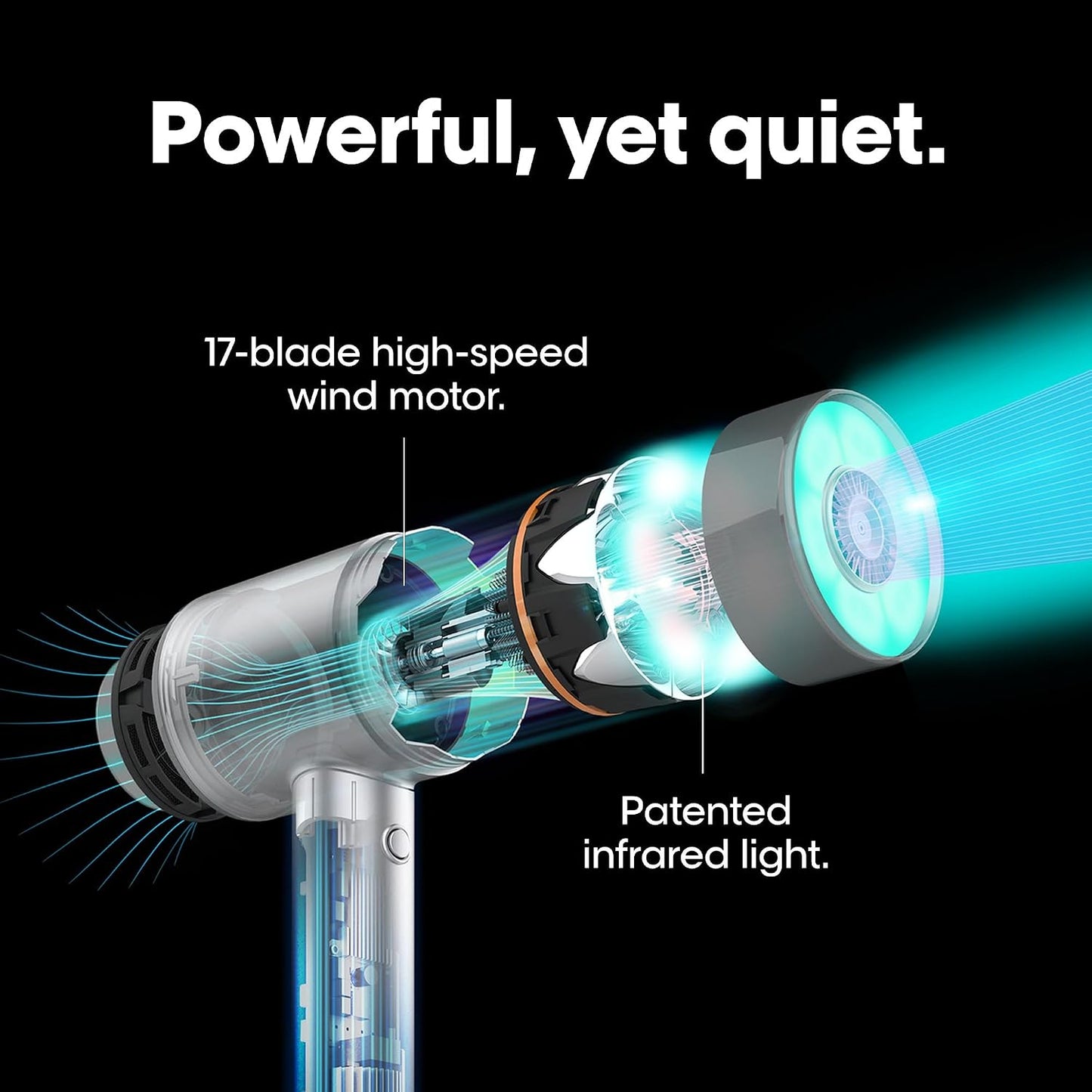 Secador de Pelo AirLight Pro - Aumentado con Luz Infrarroja, Probad...