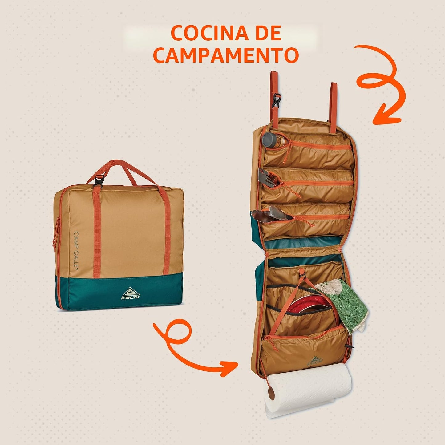 Kelty Camp Galley Deluxe \u2013 Kit de organización de cocina para...