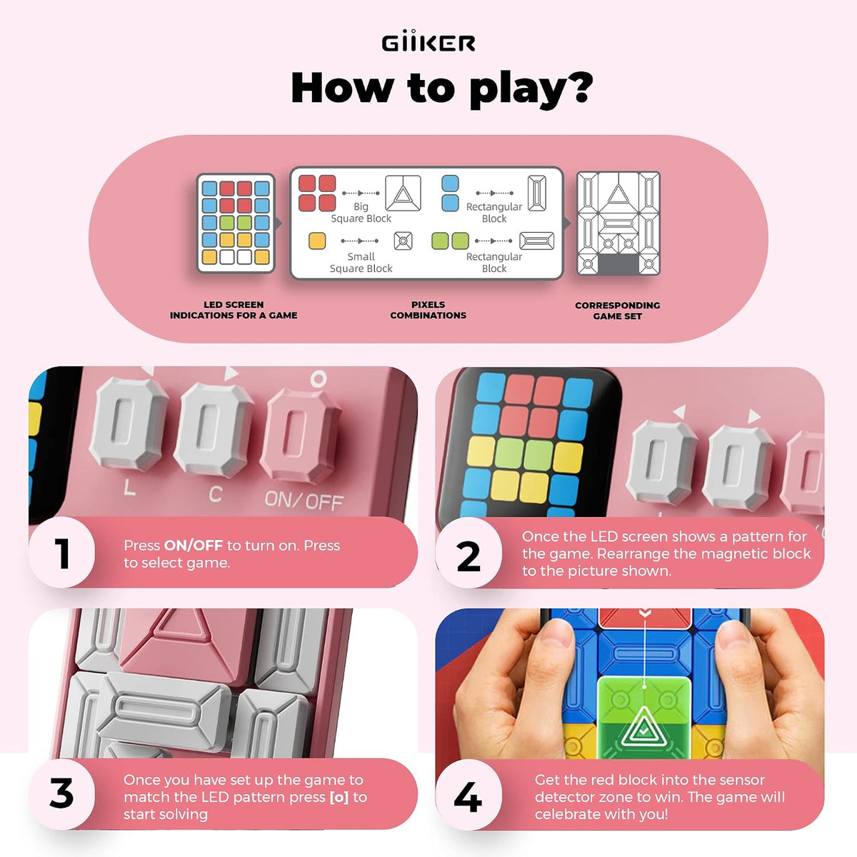 GiiKER Super Slide Puzzle Games, Rompecabezas Original de más de 50...
