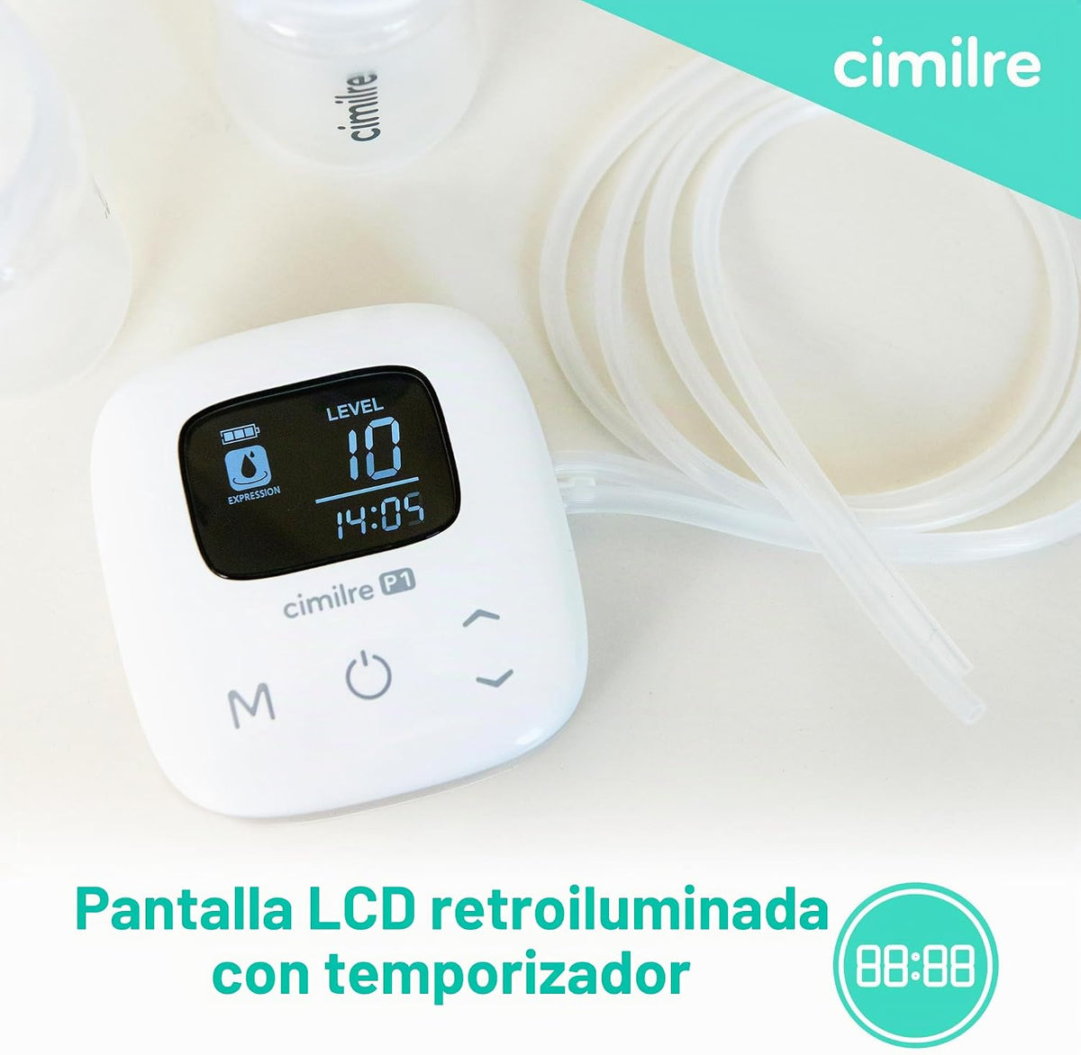 Cimilre P1 Kit de extractor de leche eléctrico doble portátil | Dis...