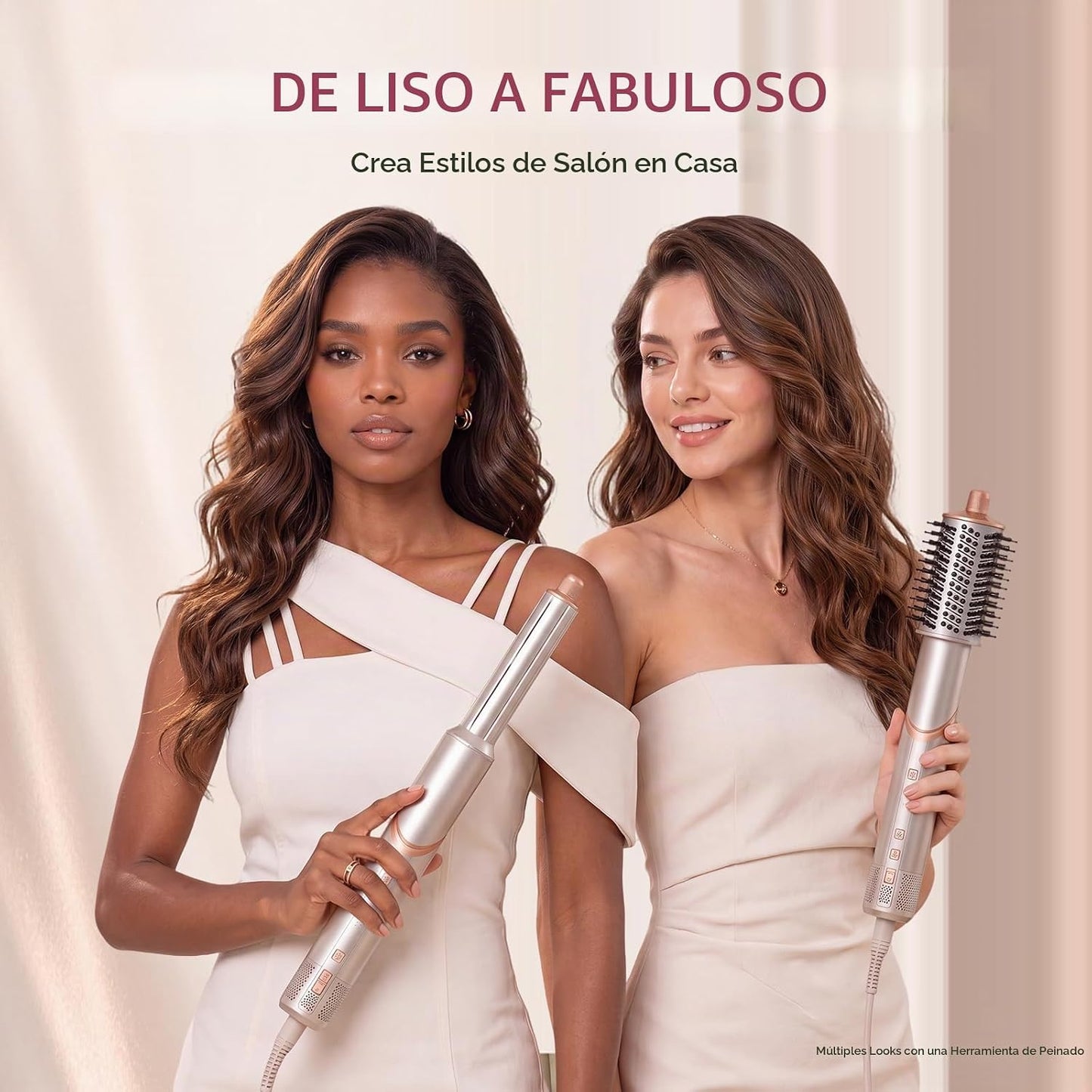 Ukliss Cepillo secador de cabello 8 en 1 y estilizador de aire cali...