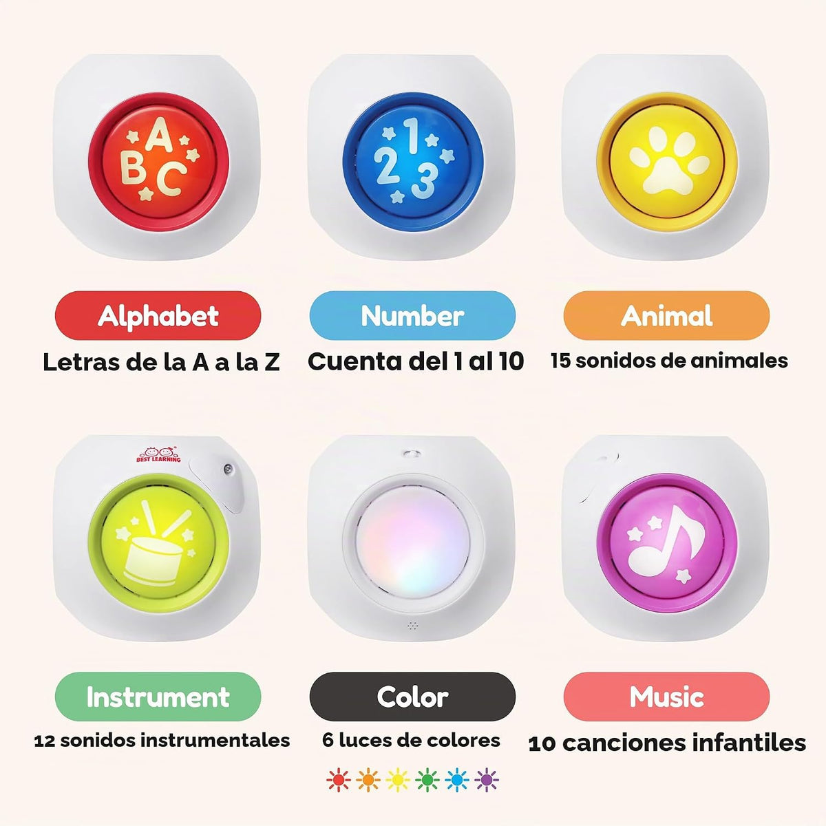 BEST LEARNING Cubo de aprendizaje \u2013 Juguete educativo de bloqu...