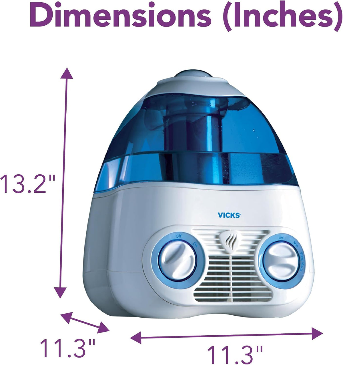 Vicks Humidificador de niebla fría filtrada Starry Night, habitacio...