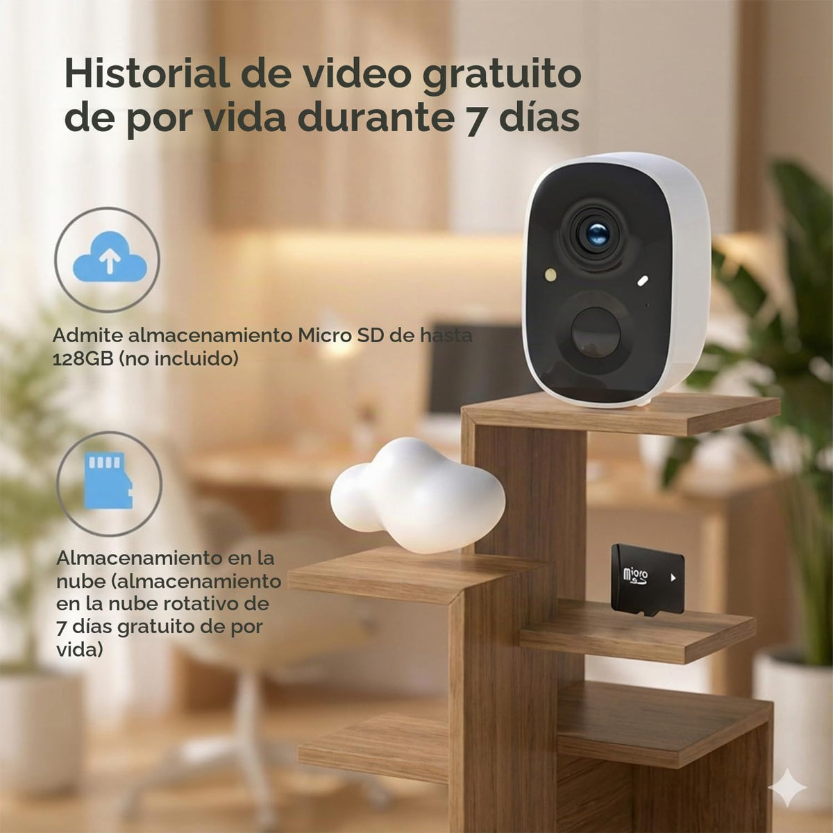 GMK VicoHome Acceso remoto, cámaras de seguridad inalámbricas para...