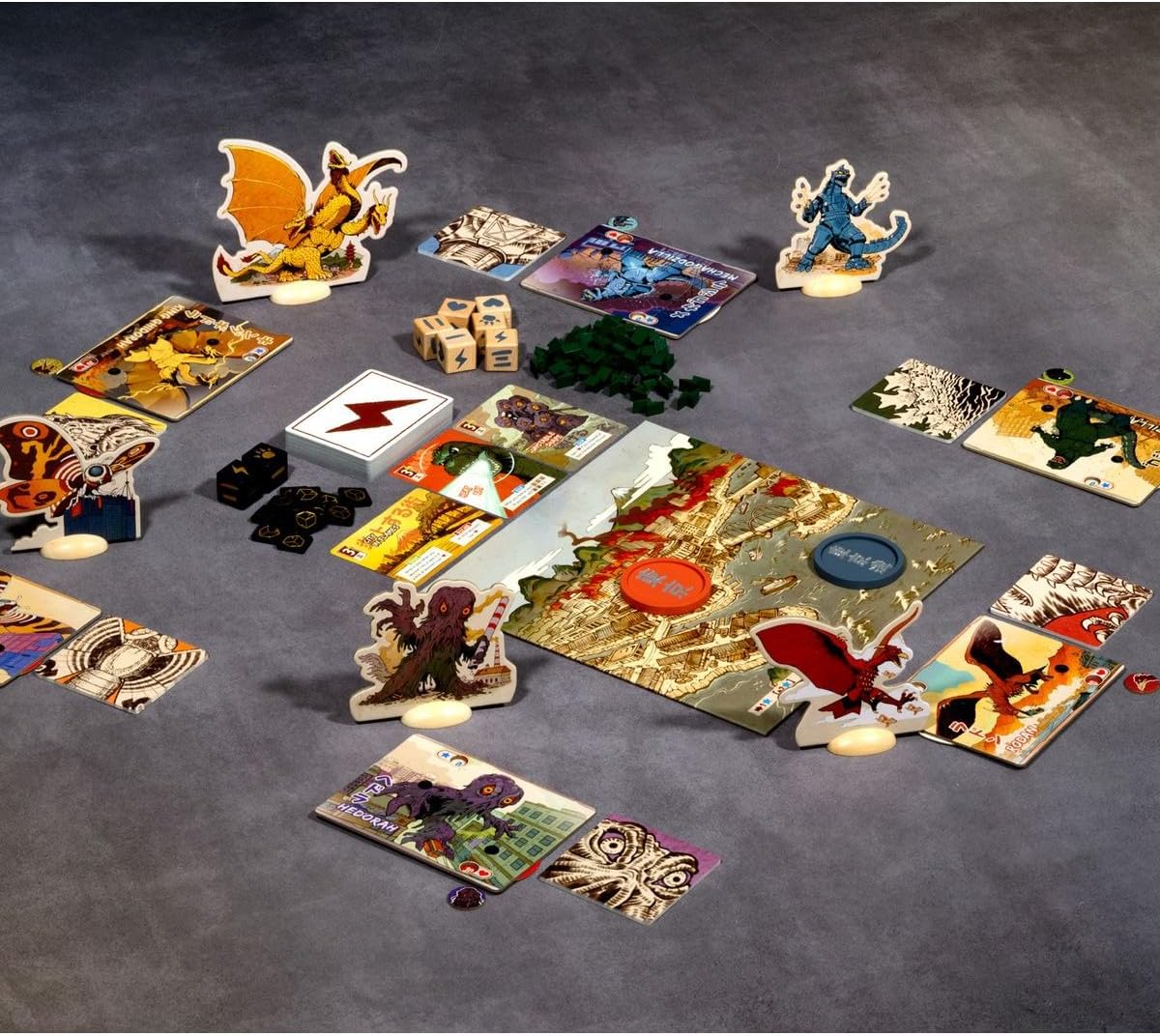 IELLO: King of Tokyo Godzilla, juego de mesa de estrategia, 2 a 6 j...