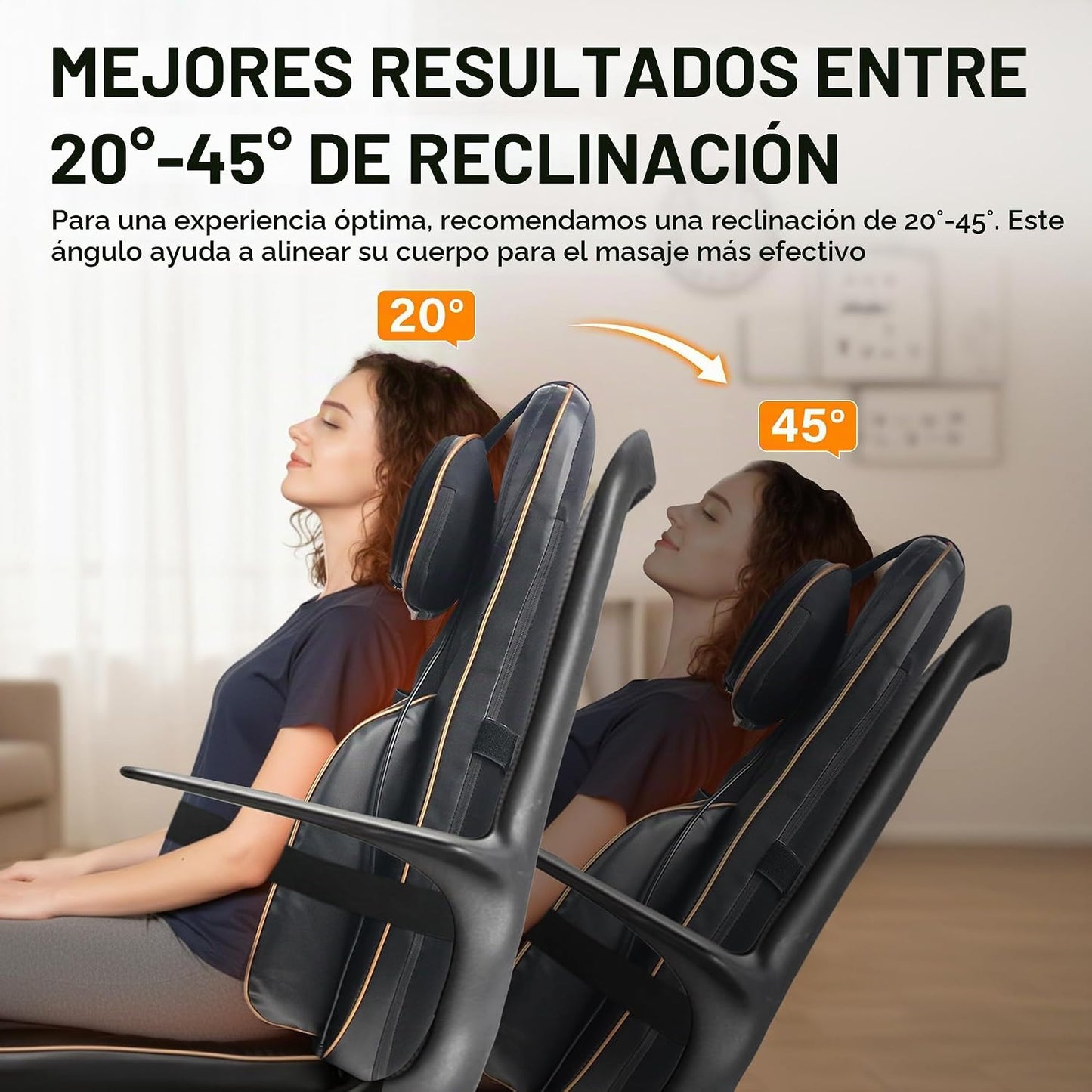 MAIBOLE - Masajeador Shiatsu de cuello y espalda con calor, masajea...