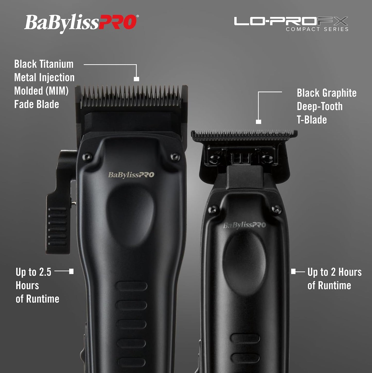 BaBylissPRO Recortadoras LO-PROFX compactas de alto rendimiento par...