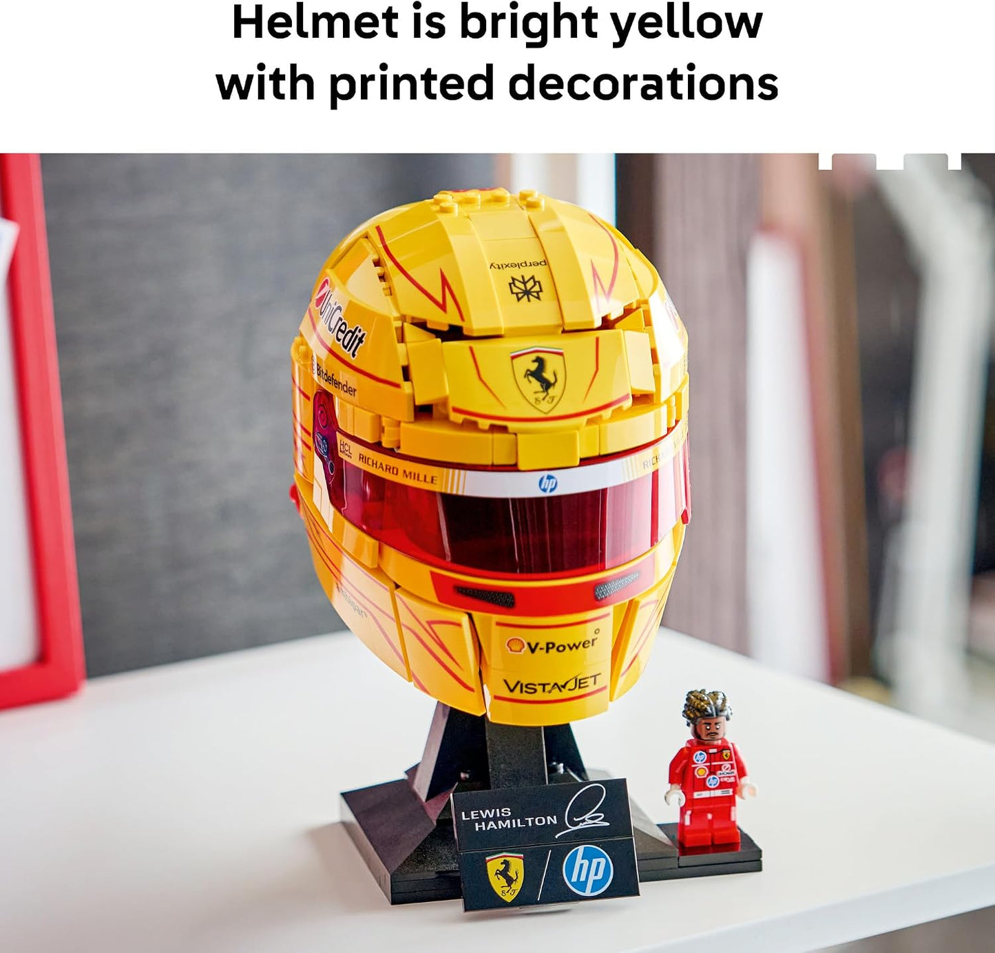 LEGO Editions Scuderia Ferrari HP Lewis Hamilton Casco \u2013 Juego...