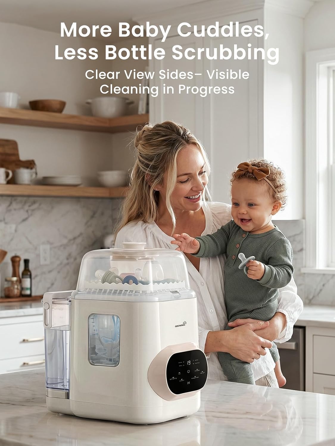 GROWNSY EaseClean Pro - Lavadora, esterilizador y secadora, limpiez...