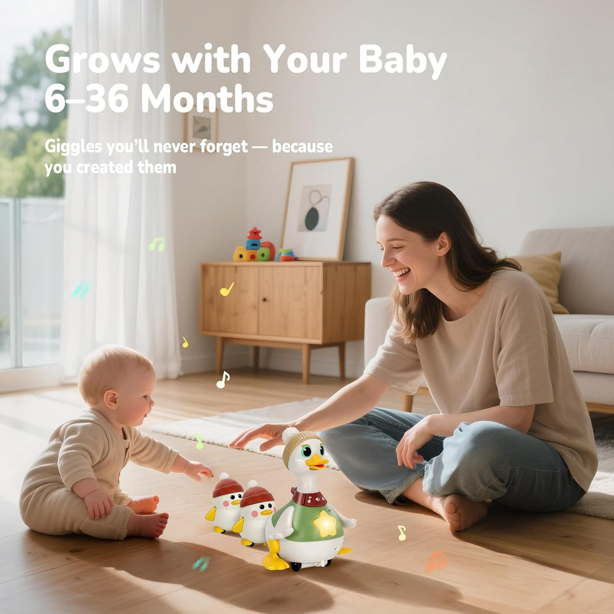 Hestiasko Juguetes para bebés de 6, 8, 10, 12 meses, juego de pato...