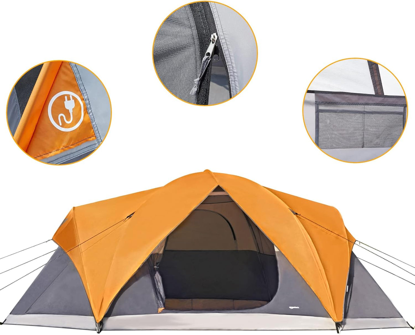 Amazon Basics Tienda de Campaña, Diseño de Domo para 3 Estaciones c...