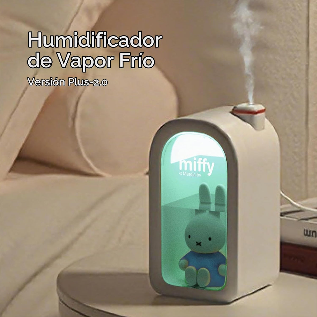 Mipow X Miffy Humidificador de niebla fría \u2013 Humidificador ult...